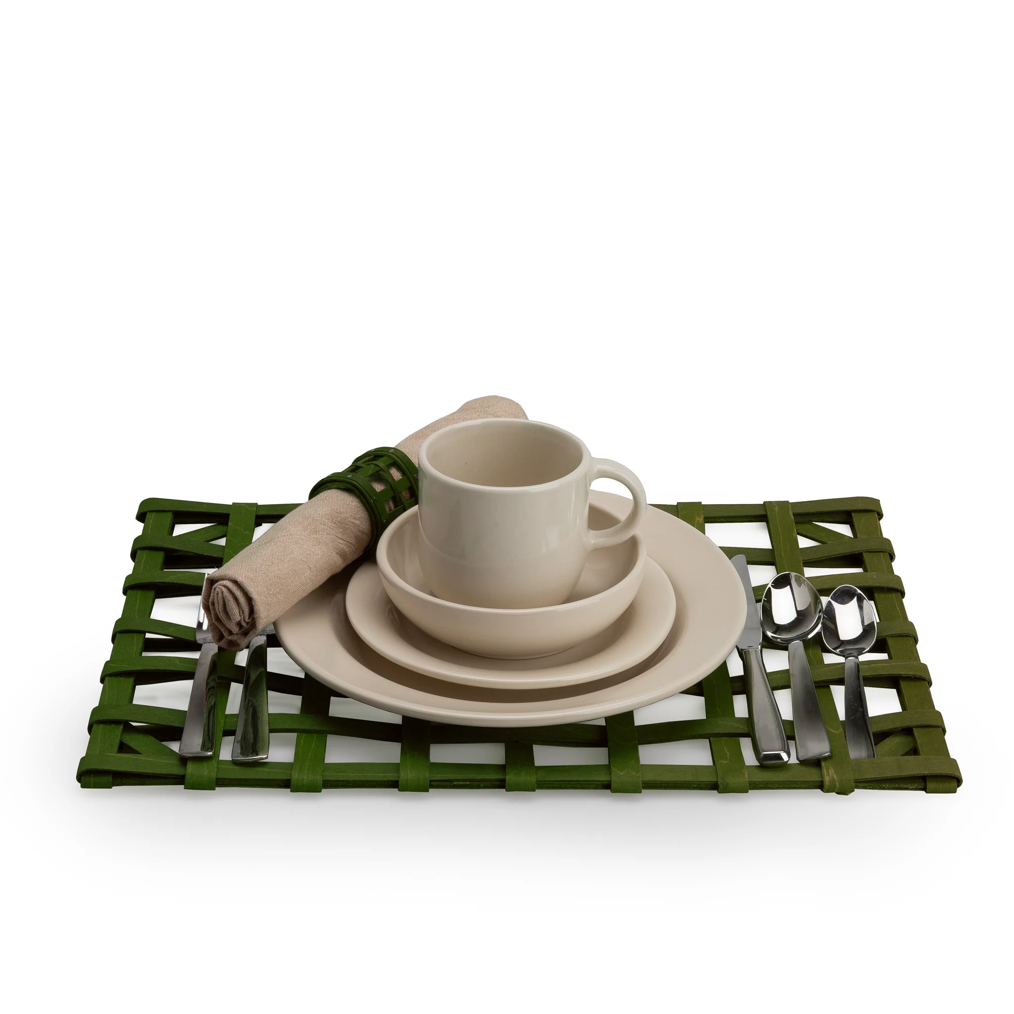 1896 Placemat Set - Bold Green - Image 3