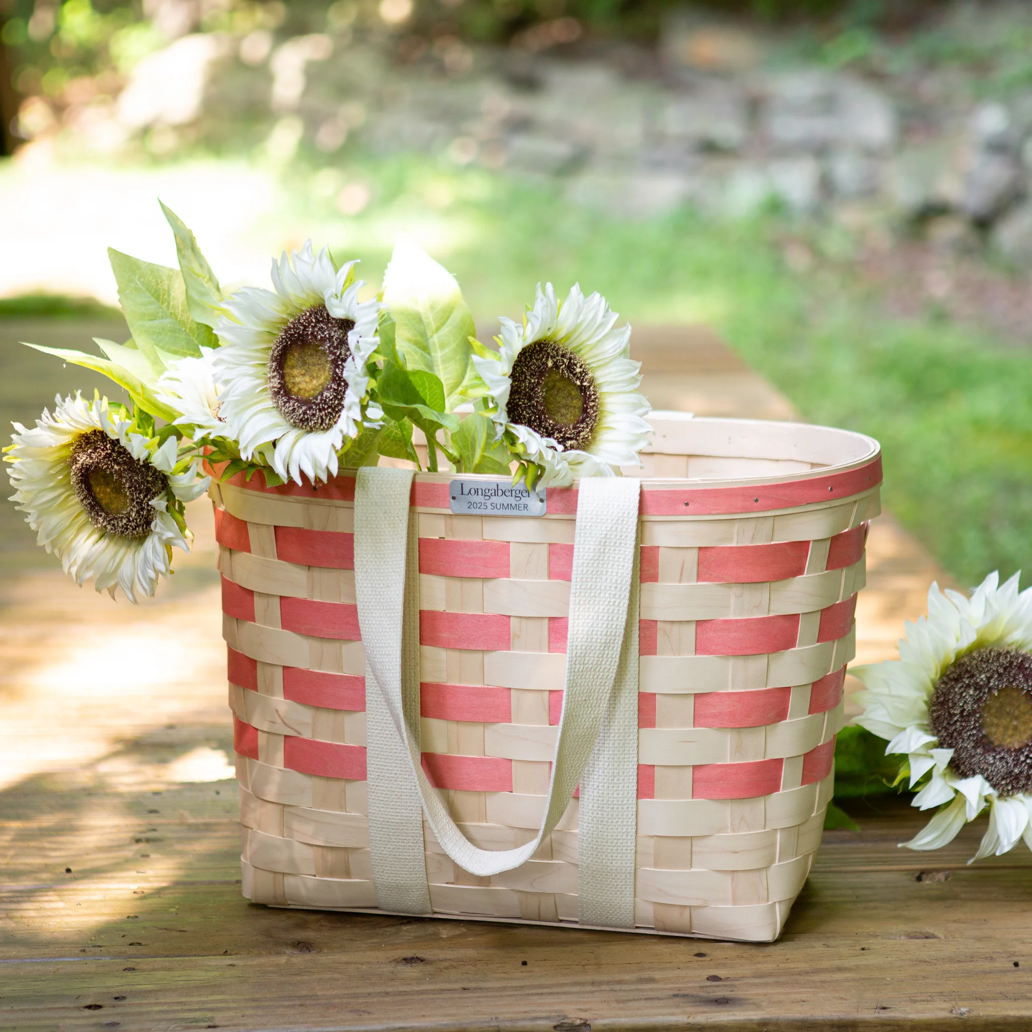 Collector's 2025 Summer Tote Basket with Protector - Coral - Image 3