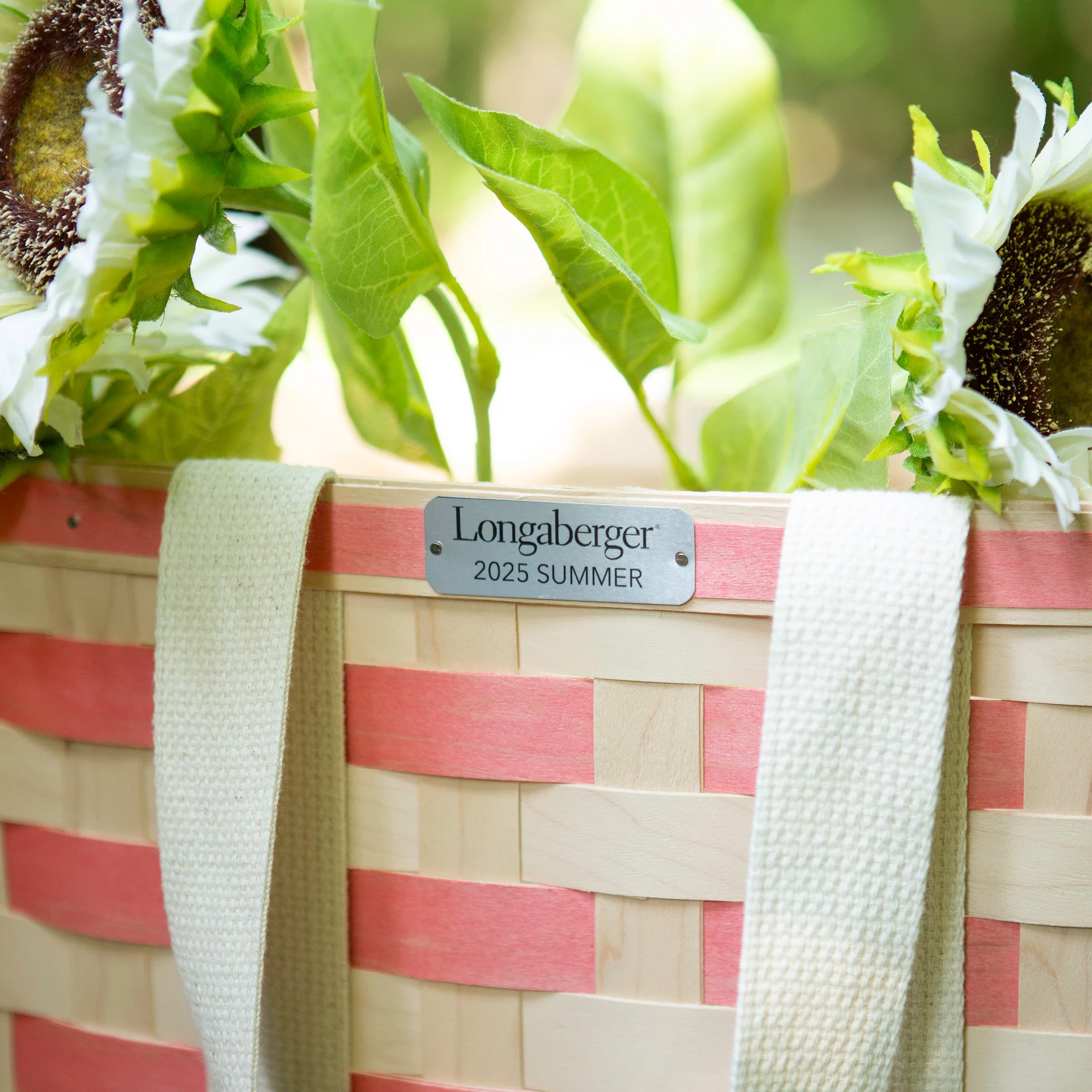 Collector's 2025 Summer Tote Basket with Protector - Coral - Image 4