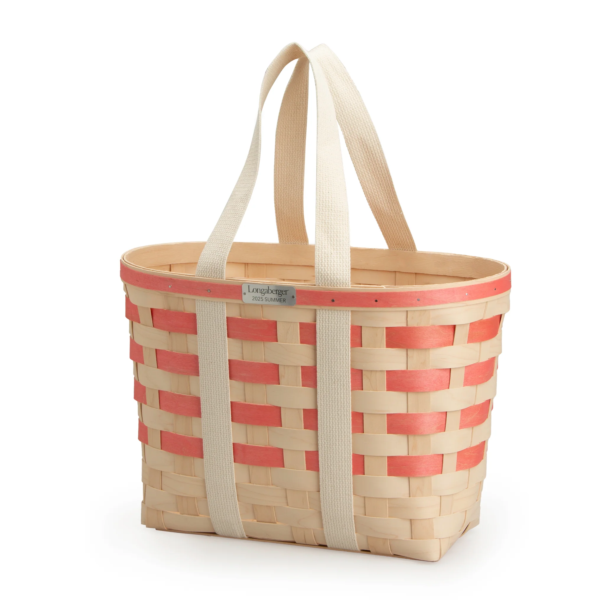 Collector's 2025 Summer Tote Basket with Protector - Coral - Image 7