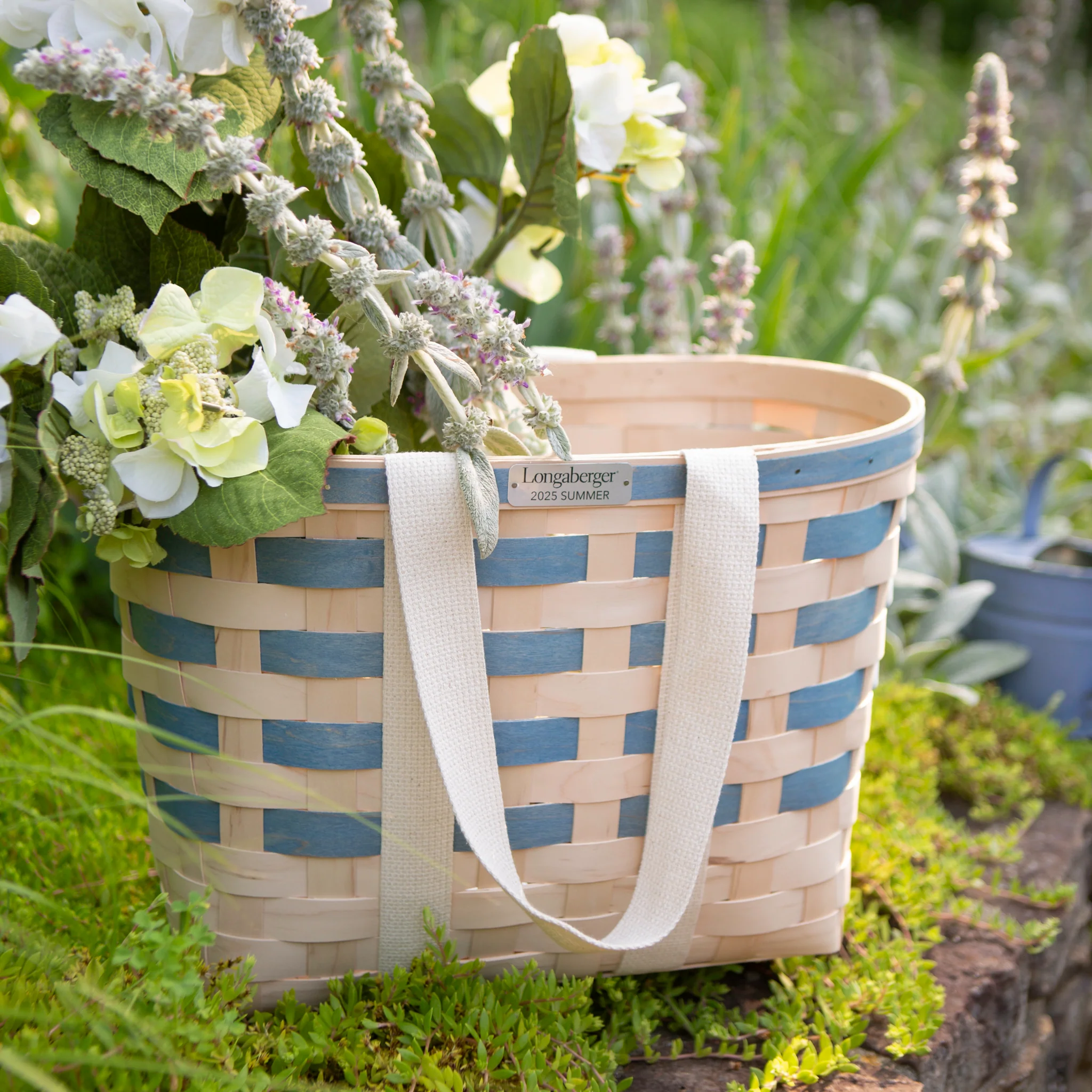 Collector's 2025 Summer Tote Basket with Protector - Shore Blue - Image 4