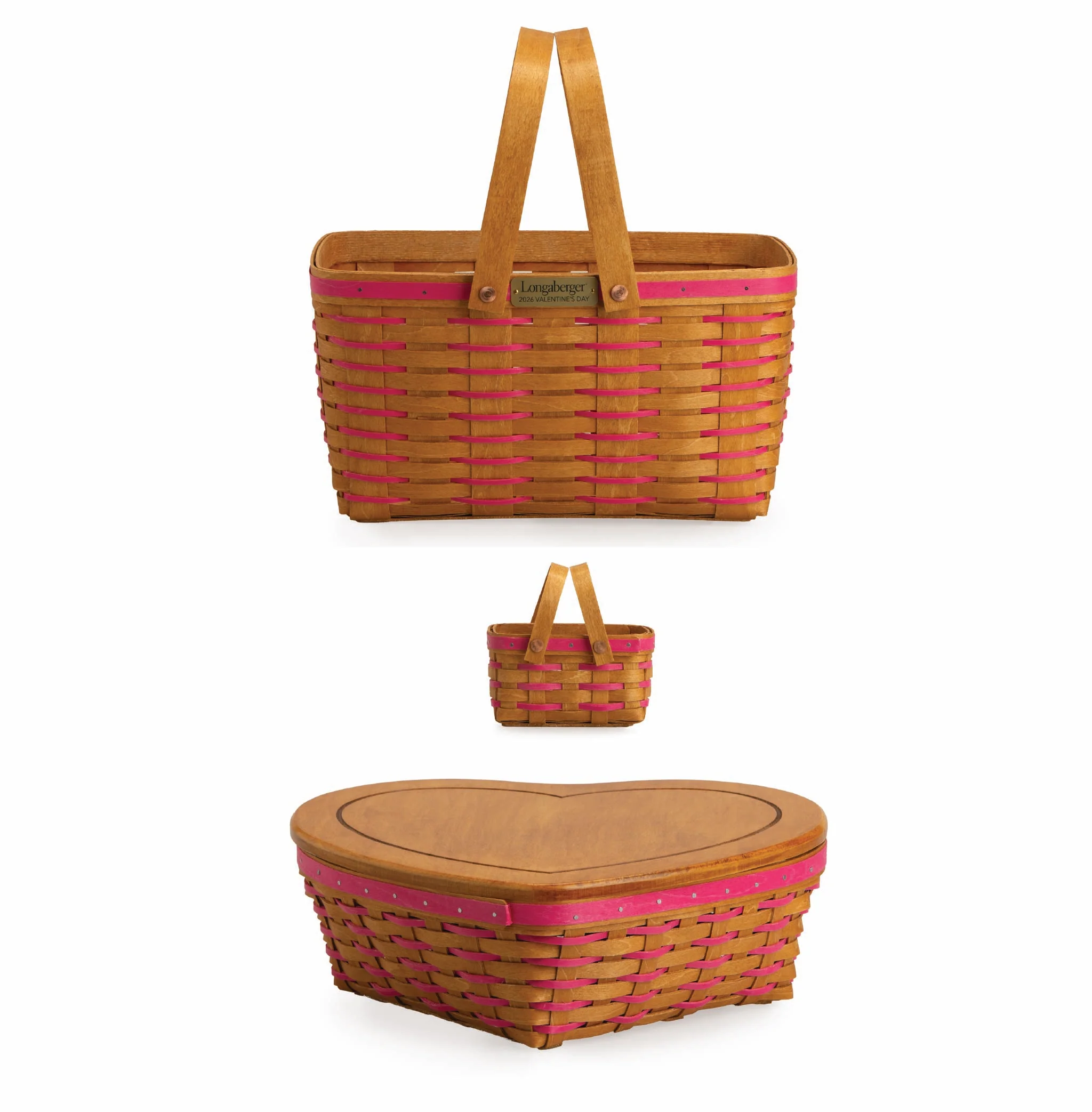 Collector's Valentine's Day 6-Piece Heartland Basket Set - Pink - Image 17