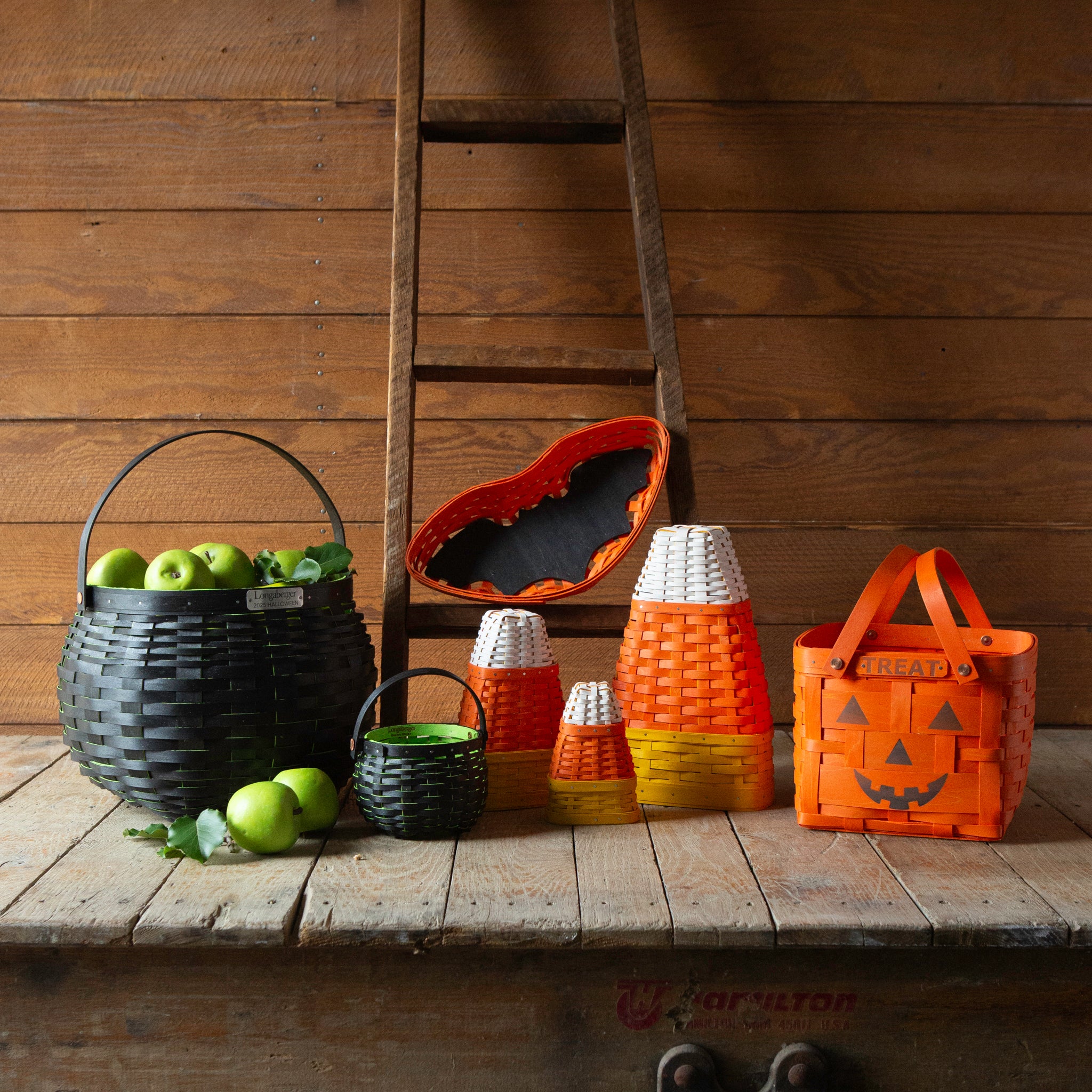 Collector's Halloween Medium Cauldron Basket with Protector - Black and Neon Green - Image 9