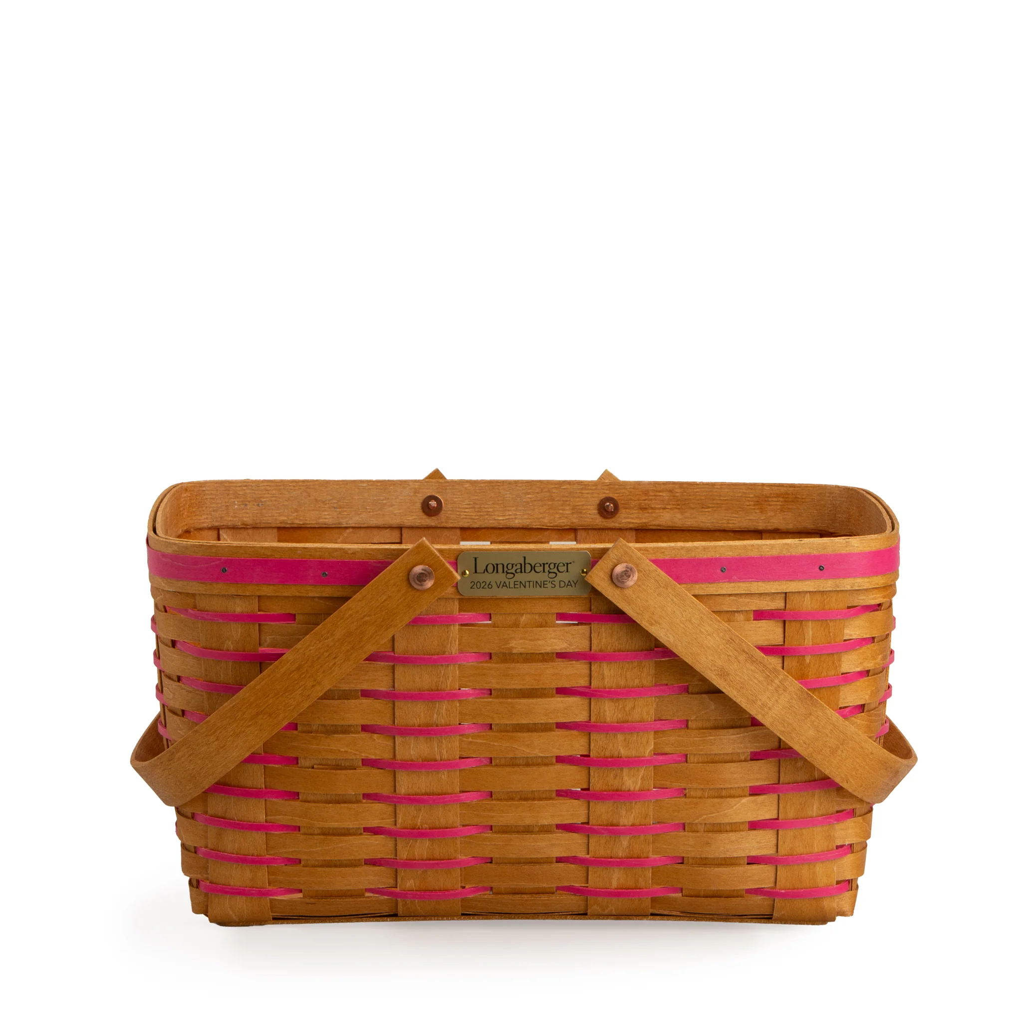 Collector's Valentine's Day Medium Heartland Basket with Protector - Pink - Image 4