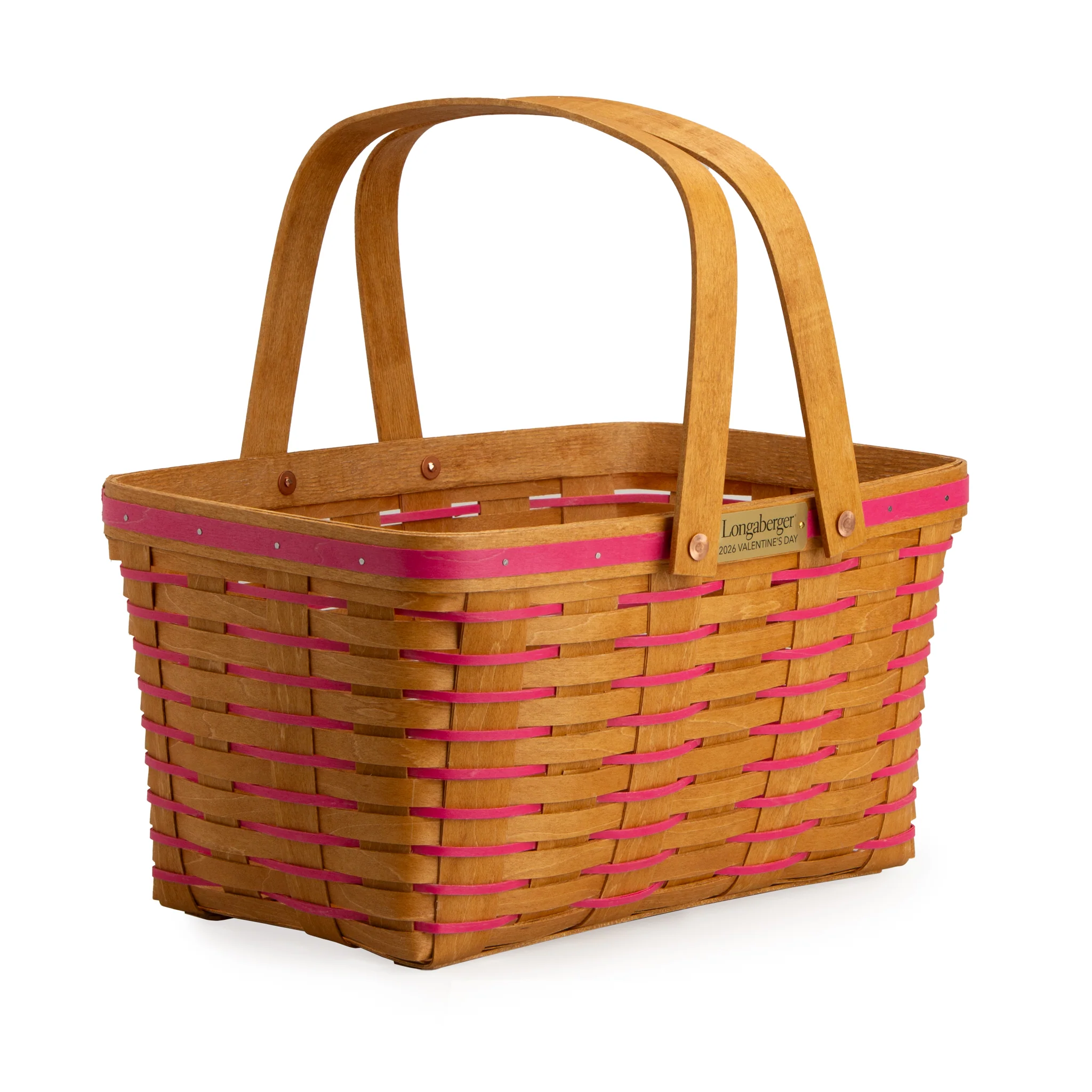 Collector's Valentine's Day Medium Heartland Basket with Protector - Pink - Image 5