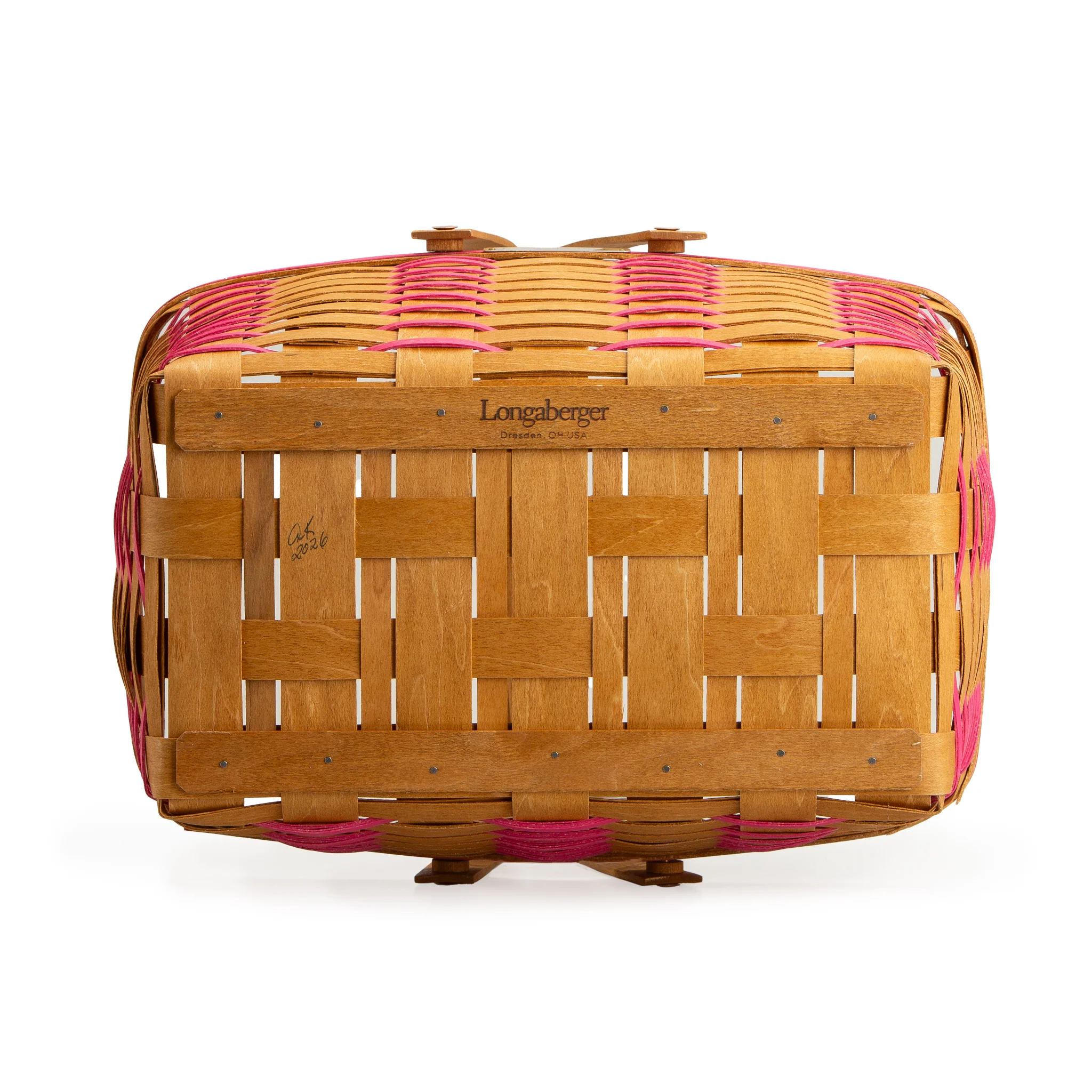 Collector's Valentine's Day Medium Heartland Basket with Protector - Pink - Image 8