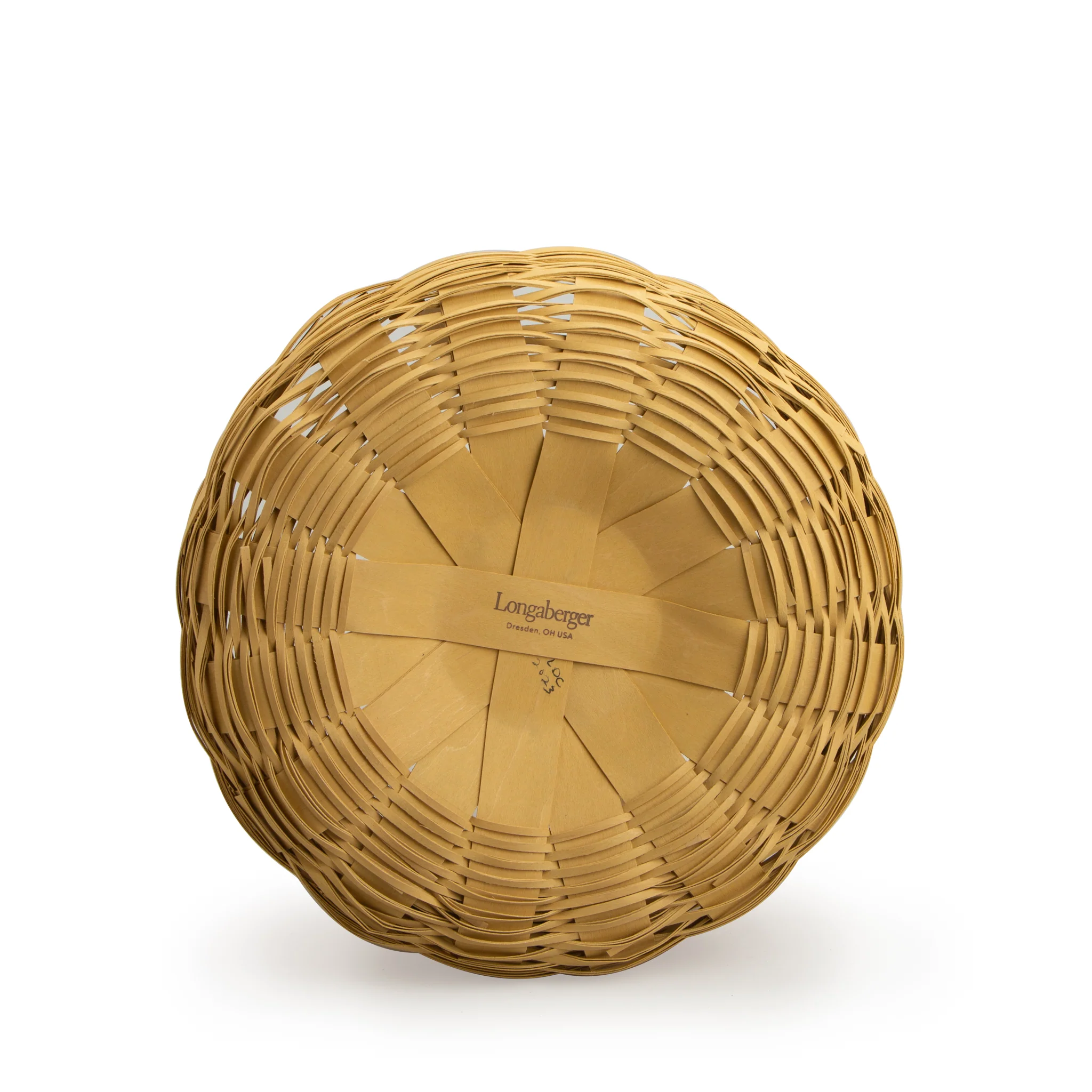 Round Storage Basket with Protector - Fall Gold - Image 3