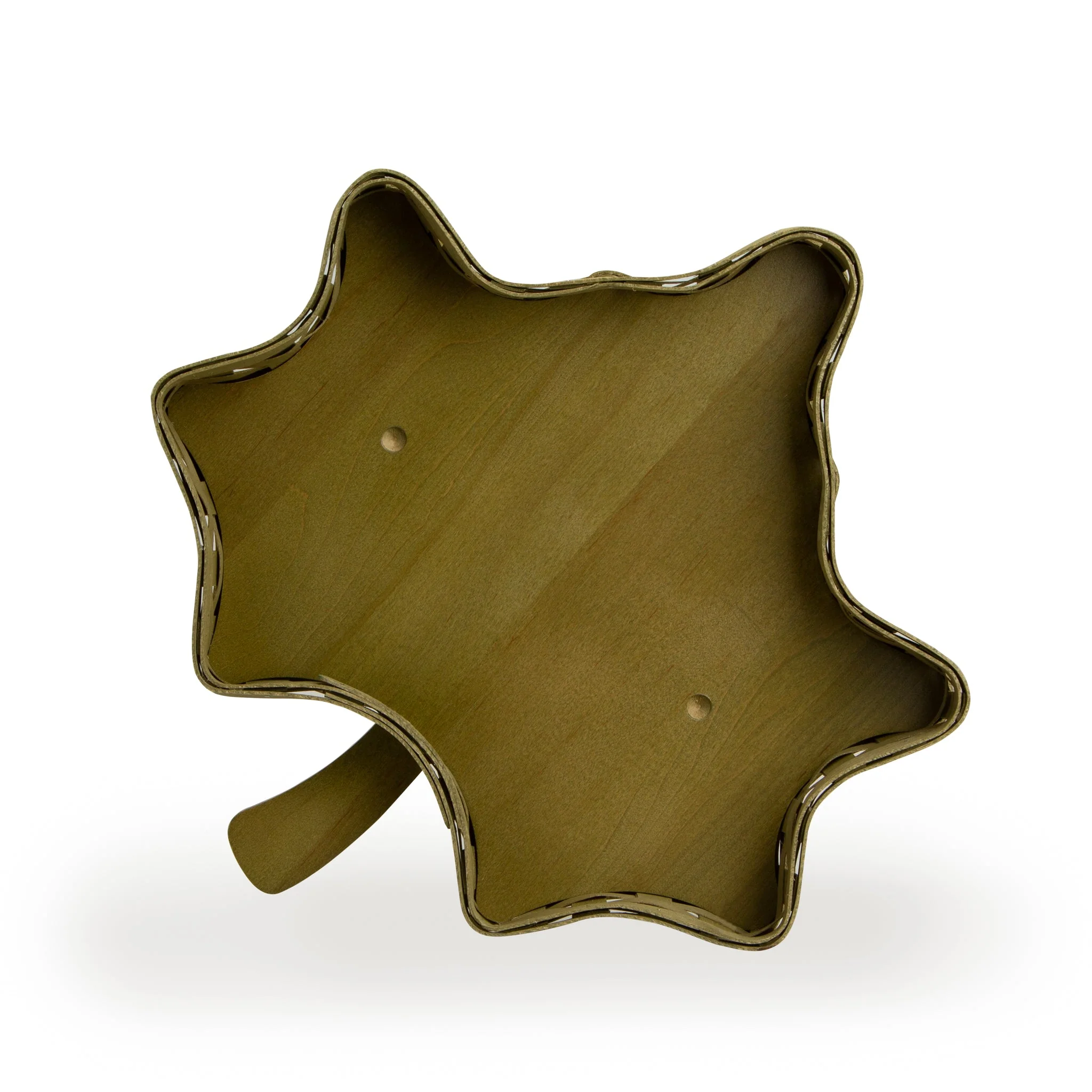 Norman Rockwell Leaf Basket with Protector - Gothic Green - Image 6