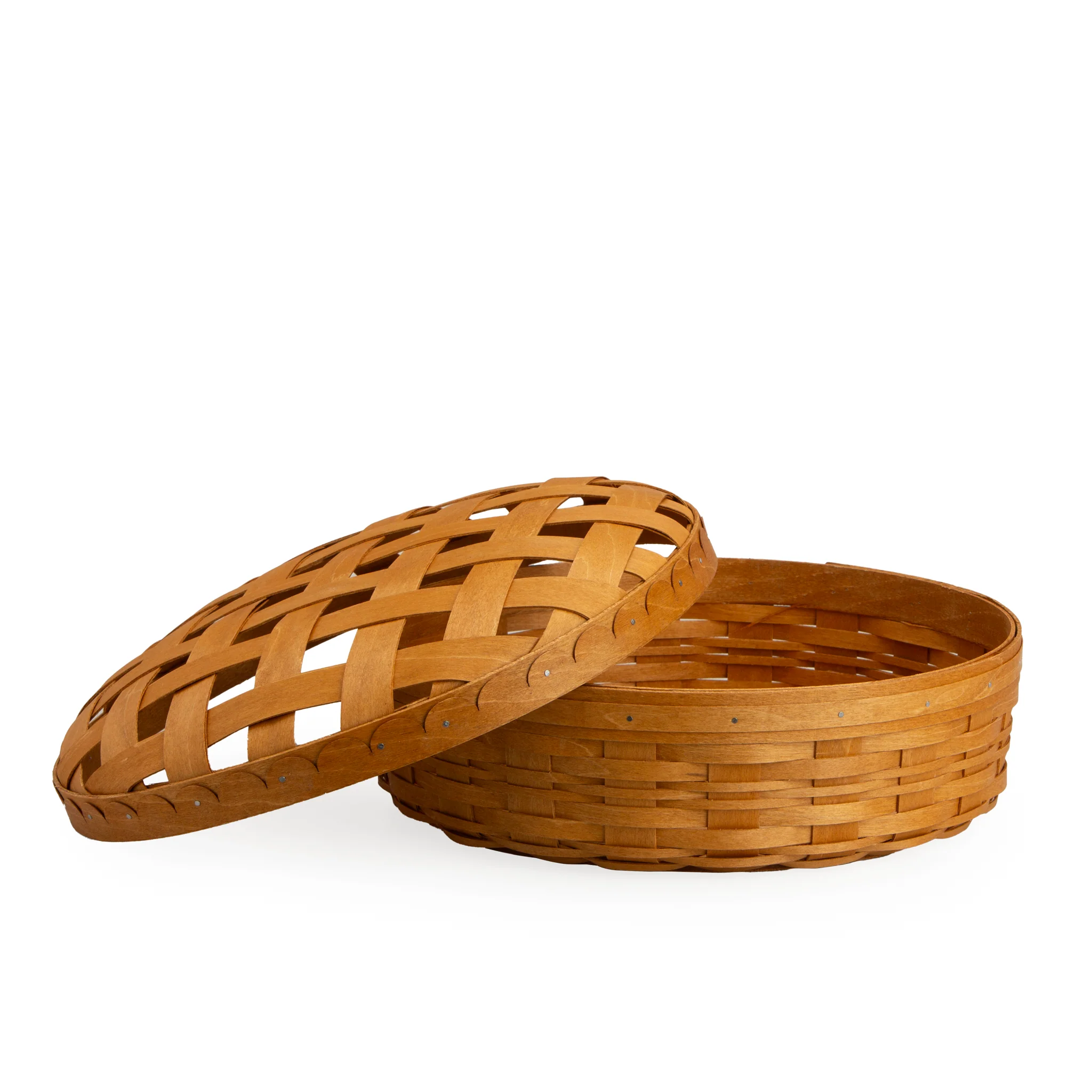 Pie Basket with Lid and Protector - Warm Brown - Image 13