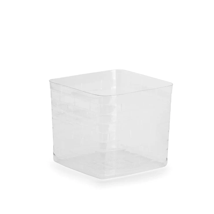 Square Organizing Basket with Protector - Whitewashed - Image 3