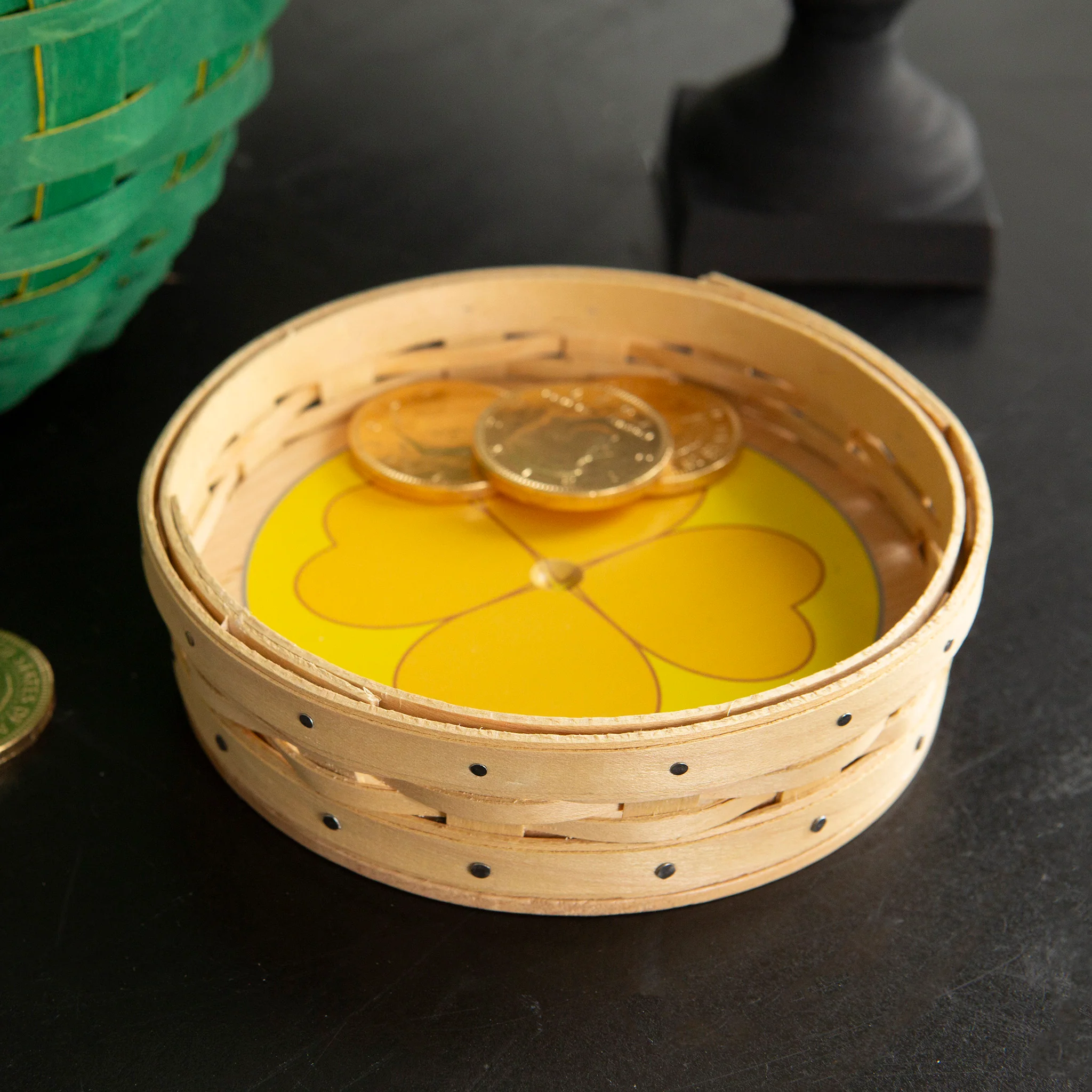 St. Patrick's Day Gold Coin Basket with Protector - Image 4