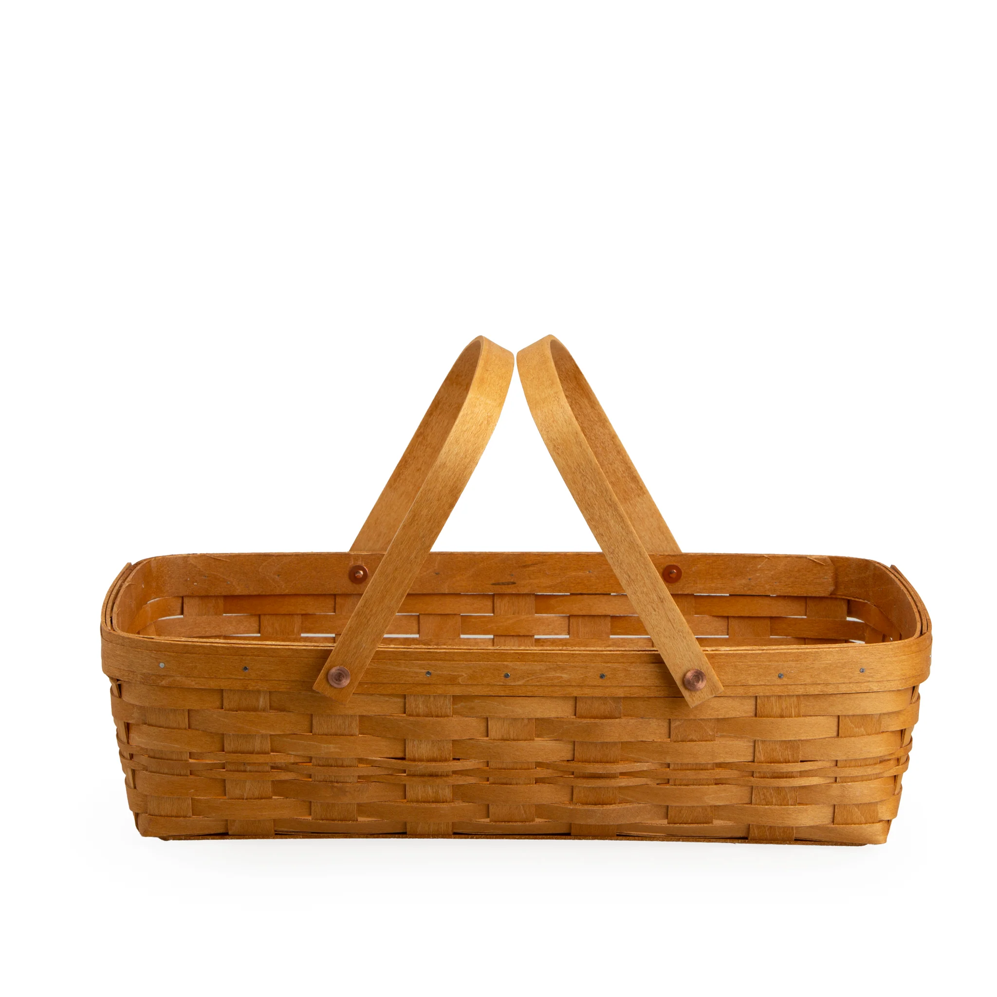 Medium Gathering Basket with Protector - Warm Brown - Image 3